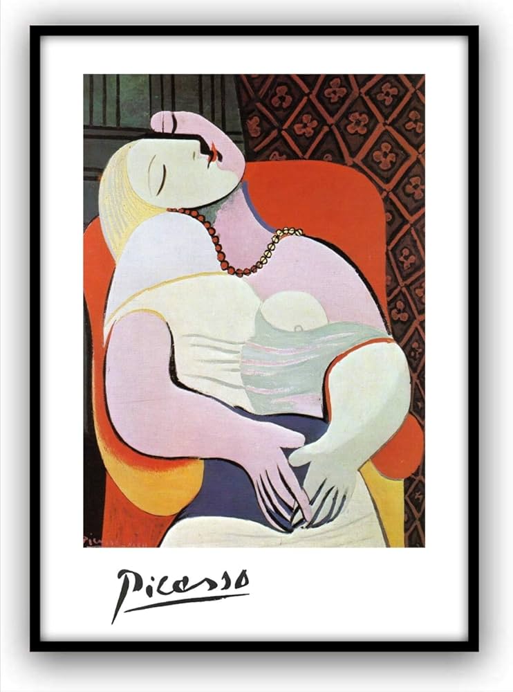 パブロ・ピカソ、Woman in an Armchair Amazon.co.jp: Pablo Picassoパブロ・ピカソ画家の作品（赤い